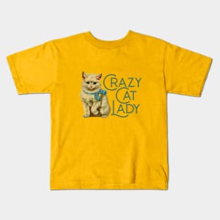 Crazy Cat Lady Kids T-Shirt